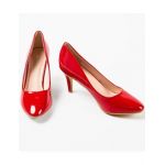 Pantofi cu toc dama Engros, model Ryky, rosu