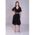 Rochie AMY din voal neagra engros
