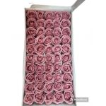 ​Set 50 trandafiri roz pudra din săpun parfumați engros