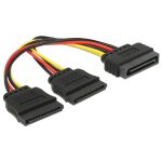 60128, power splitter - SATA power to SATA power - 15 cm