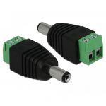 65396, DC 2.1 x 5.5 mm male &gt; Terminal Block power adapter