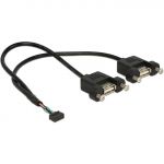 84832, USB internal to external cable - 10 pin USB header to USB - 25 cm