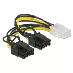 85455, power cable - 6 pin PCIe power to 8 pin PCIe power (6+2) - 30 cm