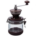 CMHN-4 coffee grinder Burr grinder Black, Transparent, Wood