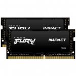 FURY Impact - DDR4 - kit - 64 GB: 2 x 32 GB - SO-DIMM 260-pin - 3200 MHz / PC4-25600 - unbuffered
