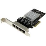 4 Port PCIe Network Card - RJ45 Port - Intel i350 Chipset - Ethernet Server / Desktop Network Card - Dual Gigabit NIC Card (ST4000SPEXI) - network adapter - PCIe x4