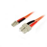 50FIBLCSC2, 2m Fiber Optic Cable - Multimode Duplex 50/125 - LSZH - LC/SC - OM2 - LC to SC Fiber Patch Cable - network cable - 2 m
