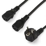 PXT101YEU2M, 2m C13 Power Cord - Schuko to 2x C13 - Y Splitter Power Cable - power cable - 2 m