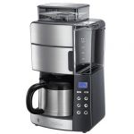 Cafetiera Grind &amp; Brew Thermal 25620-56, 1000 W, 1.25 l, 250 g, Rasnita ajustabila, Selector aroma, Carafa Termala, Inox/Negru