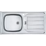 Chiuveta ESL 614, picurator dreapta, inox Dekor texturat, 860x435mm