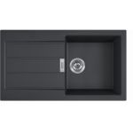 Chiuveta S2D 611-78, Tectonite, 780x500mm, adancime Cuva 200mm, Negru