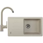 Pachet chiuveta fragranite BSG 611-78 + Baterie Pola 1.0, cartus ceramic, Avena
