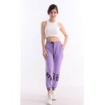Pantaloni sport cu inscriptie "BTS", en-gross