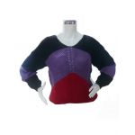 Set de 5 pulovere S/M, in trei culori, culori combinate in set, en-gross