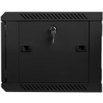 wall mounted 19 cabinet 6U 600x450 black wf01-6406-10b