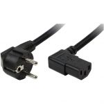 Accesoriu UPS Cablu alimentare, Schuko-C13, 2 m, conector 90 grade, Negru