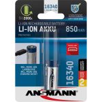 Acumulator/Incarcator 16340 Li-Ion Akku 850mAh 3,6V Micro USB Input 1300-0015
