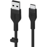 Cablu Date Flex USB-A/USB-C to 15W 2m mfi. Cert. black CAB008bt2MBK