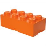 Cutie depozitare LEGO 2x4 portocaliu