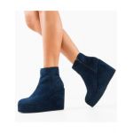 Botine cu platforma dama Malone Engros, bleumarin
