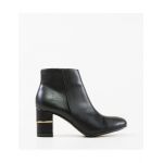 Botine cu toc dama Murray Engros, negre