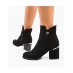 Botine cu toc dama Reuben Engros, negre