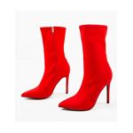 Botine cu toc Engros, model Broome, rosii