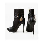 Botine cu toc Engros, model Sharkbay, negre