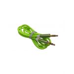Cablu Engros jack 3,5mm la jack 3,5mm textil verde fosforescent