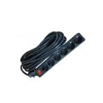 Prelungitor Engros 6cai 1,5m 3x2.5mm2 cu intr negru Alien