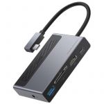 CAHUB-DA0G, Multiport USB Tip C, 6-in-1, 100W, redare 4K