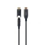 Cablu AOC High Speed HDMI with ethernet 30 m with adapter D/A