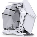 MOD3 Mini Micro-ATX Tower Showcase, Tempered Glass - Alb