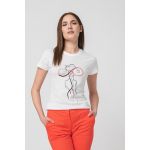 TRICOU CASUAL F DOAMNA WHITE-S