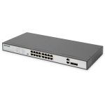 16-Port 10/100 250W PoE Unmanaged Negru