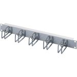 Cable management panel 1HE HxT 42x55mm RAL 7035 Otel
