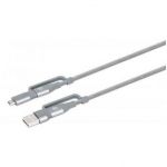 4-in-1 USB-Sync-/Incarcare USB-C/A/Micro B 1m Gri