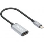 4K@60Hz USB 3.2 Typ C la HDMI-15cm Kabel