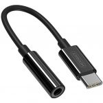 mini jack de 3,5 mm ( female ) - USB tip C ( barbat ) negru ( SH-C1 )