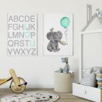 SET 2 TABLOURI DECORATIVE ELEFANT
