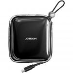 10000mAh Seria Jelly 22,5W cu cablu USB C incorporat negru (JR-L002)