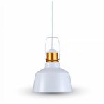 CORP SUSPENDAT PENTRU ILUMINAT MAX 60W IP20 ALUMINIU, ALB