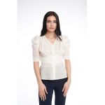 Bluza cu nasturi si maneci bufante
