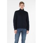 Bluza sport slim fit cu fermoar si aspect texturat