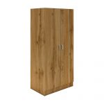 Dulap Remi, 2 Usi, cu polite, Stejar Wotan, 80 x 51 x 170 cm