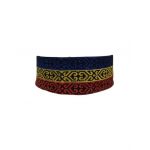 Brau Engros pentru copii, cu model tricolor, 77 x 8 cm