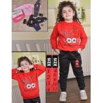 Compleu trening copii fetite vatuit gros model print engros