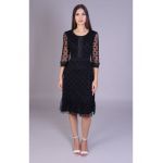 Rochie din tull cu buline neagra