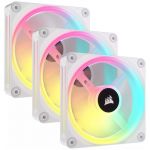 Ventilator iCUE Link QX120 RGB 120mm Starter Kit White Three Fan Pack