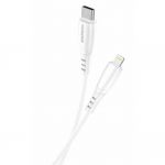 USB for Lightning X75, 3A, 1m (Alb)